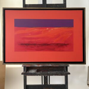 Abstract on Orange and Purple